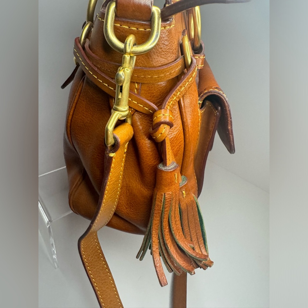 Dooney & Bourke Vintage Florentine Medium Tassel Pocket Satchel Two-Way Bag - Picture 4 of 15
